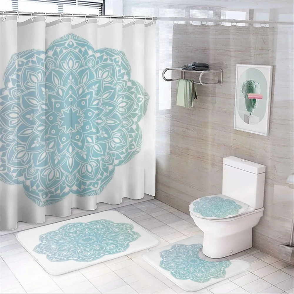 Oriental Round Motif — 4-Piece Bathroom Set preview