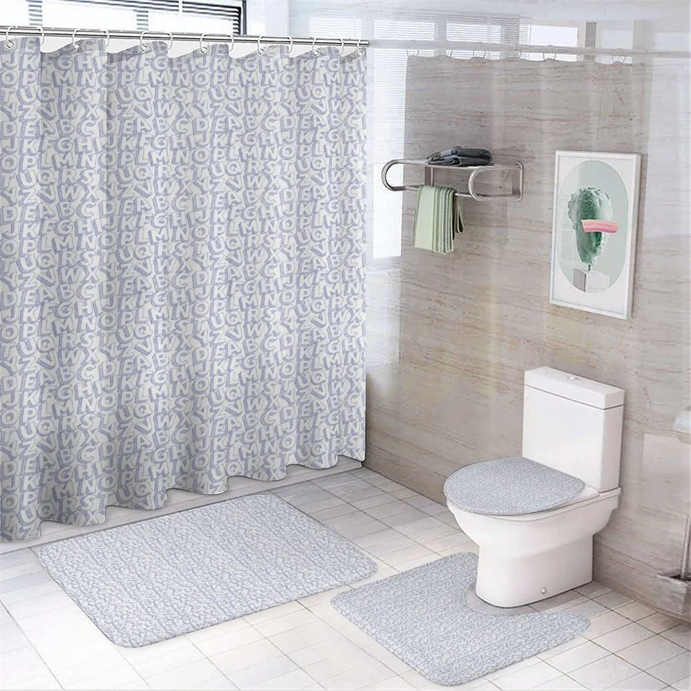 Uppercase Alphabet Letters — 4-Piece Bathroom Set preview