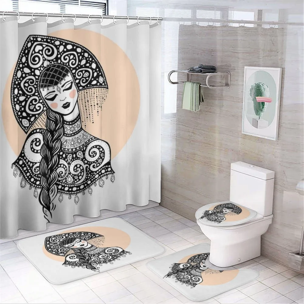 Slavic Woman — 4-Piece Bathroom Set preview