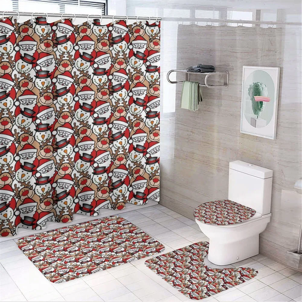 Snowman Reindeer Kids — 4-Piece Bathroom Set preview
