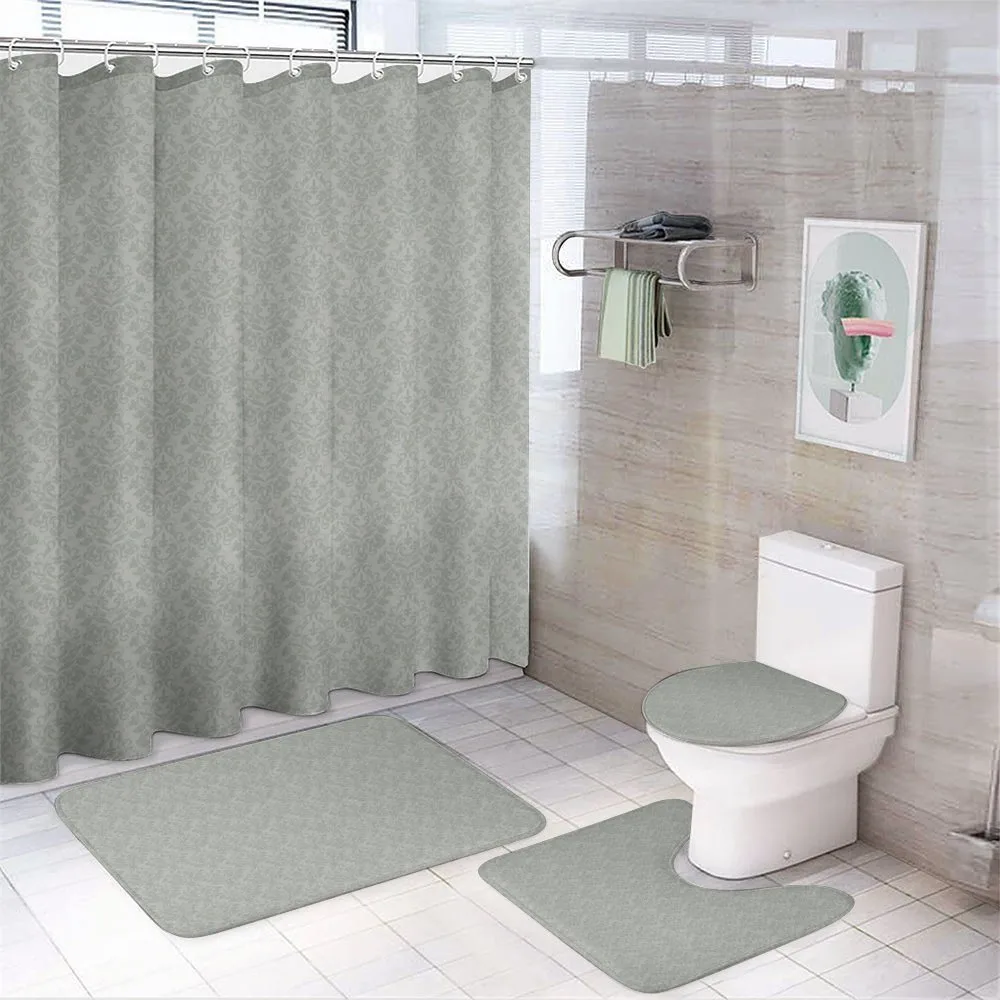 Flower Retro Antique — 4-Piece Bathroom Set preview