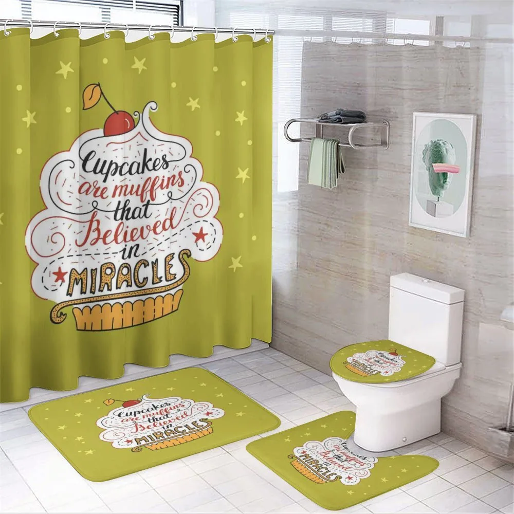 Miracles Lettering — 4-Piece Bathroom Set preview