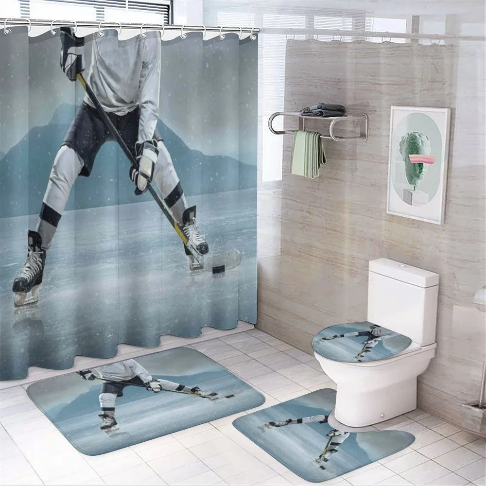 Stick and Puck Mountain — 4-Piece Bathroom Set preview