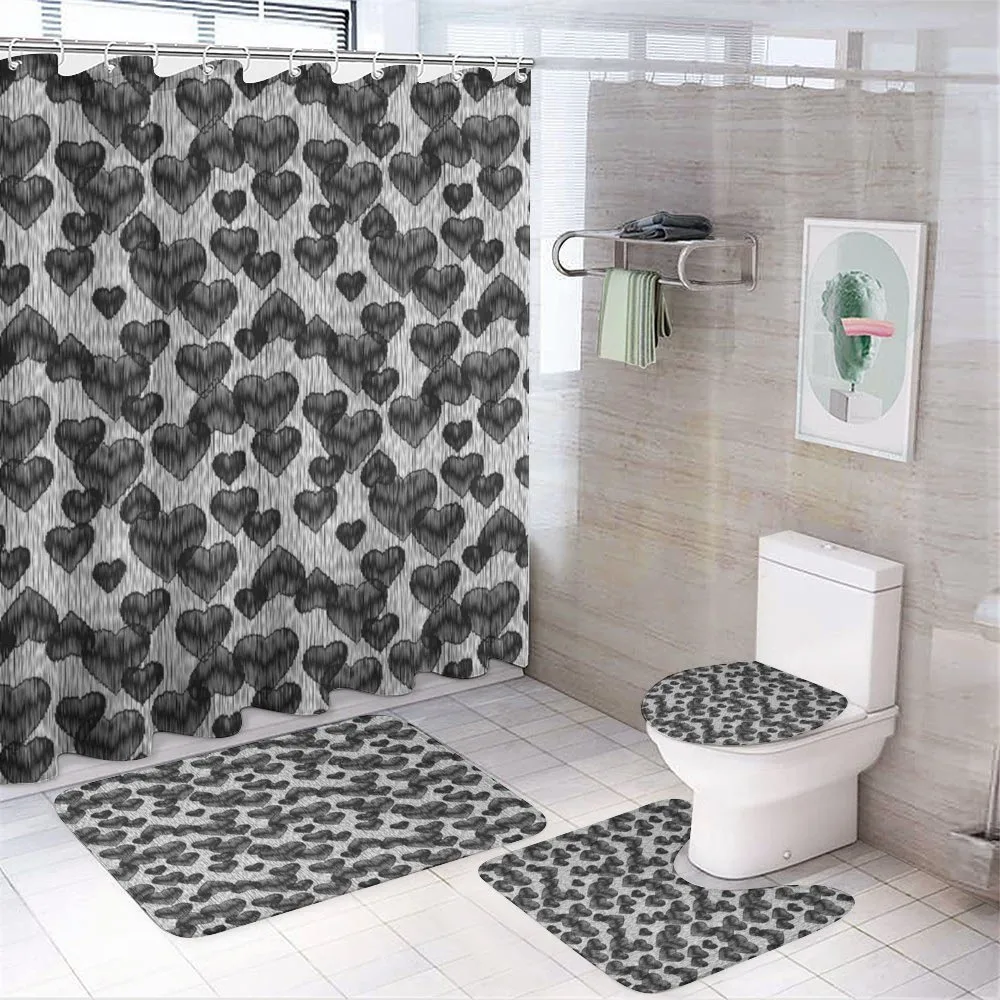 Gothic Hearts Tattoo — 4-Piece Bathroom Set preview