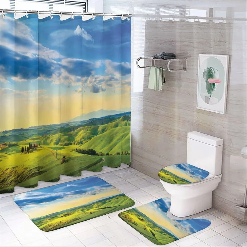 Sunset in Tuscany Rural — 4-Piece Bathroom Set preview