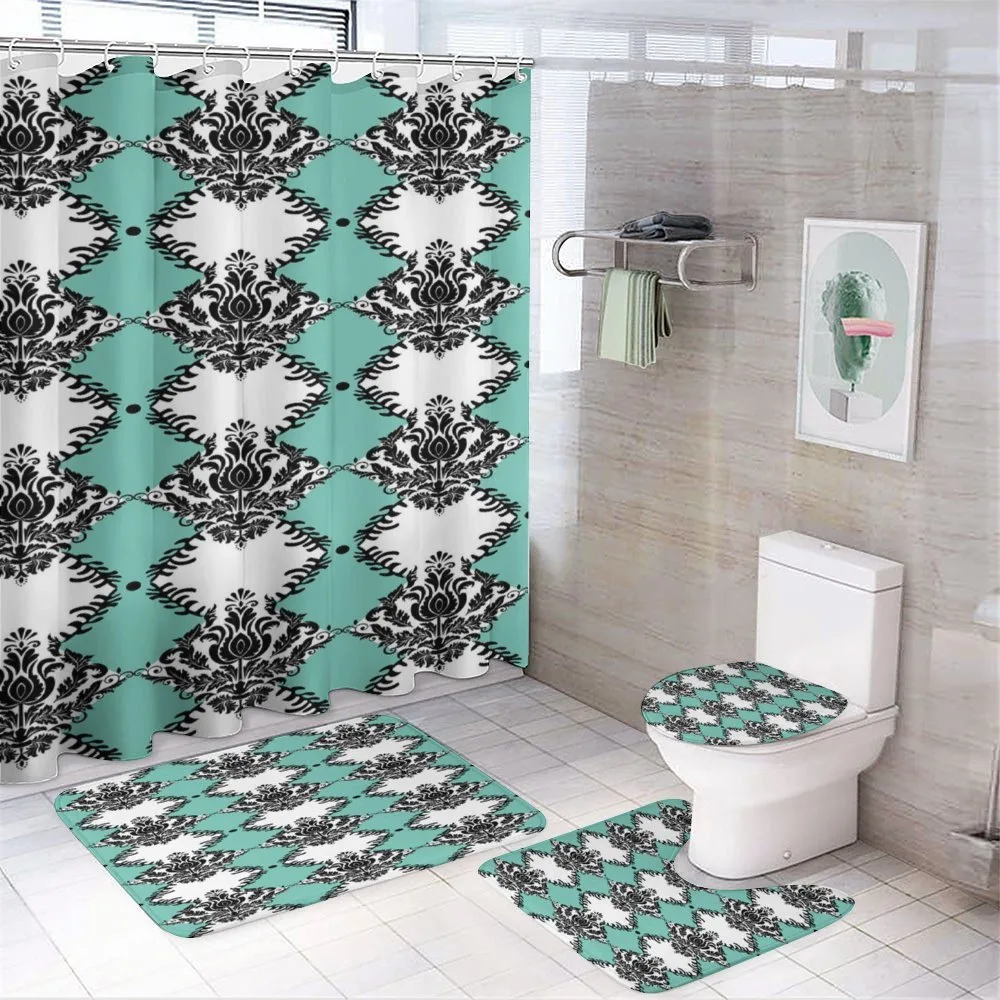 Vertical Victorian Floral — 4-Piece Bathroom Set preview
