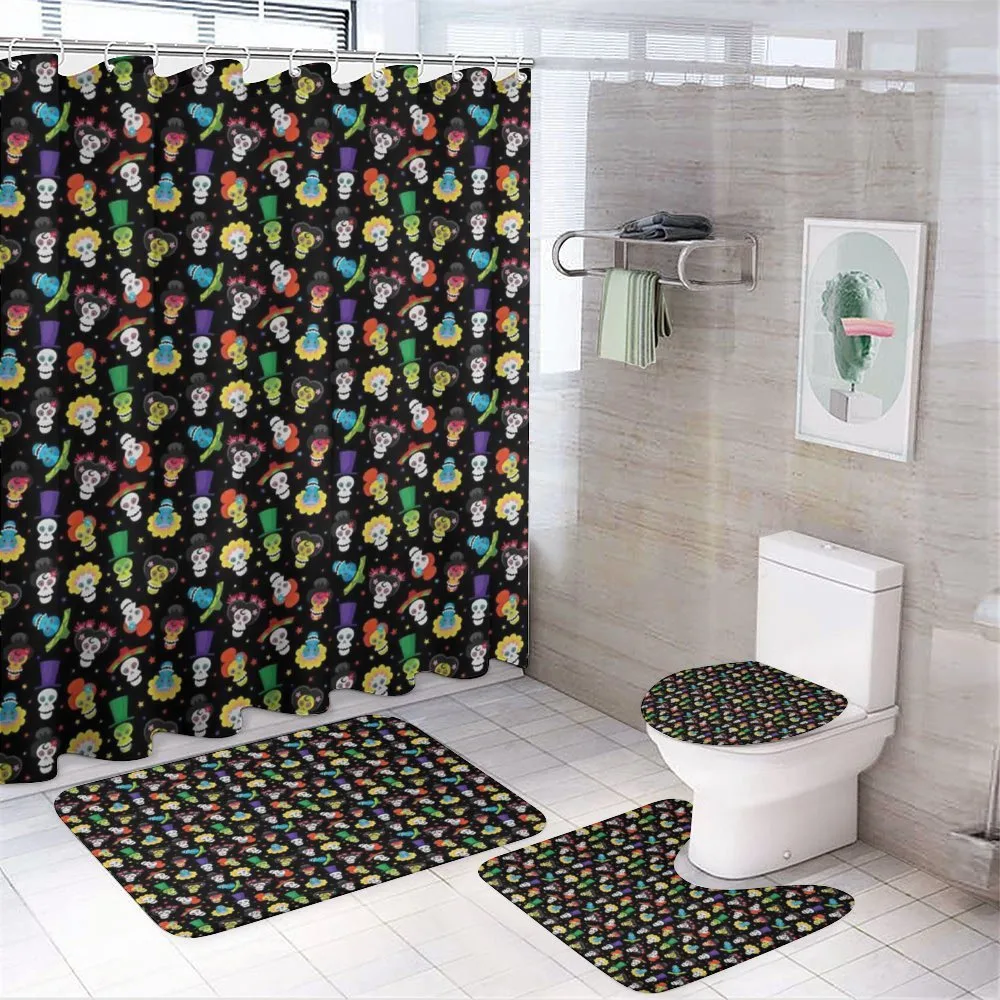 Funny Skulls Stars — 4-Piece Bathroom Set preview