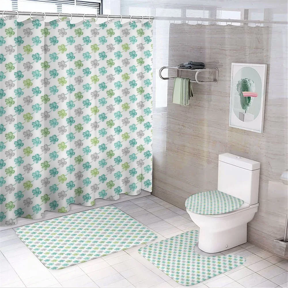 Petals with Dots Paisleys — 4-Piece Bathroom Set preview