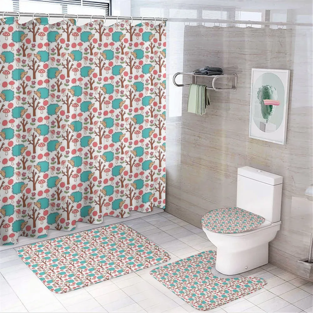 Cheery Forest Cartoon — 4-Piece Bathroom Set preview