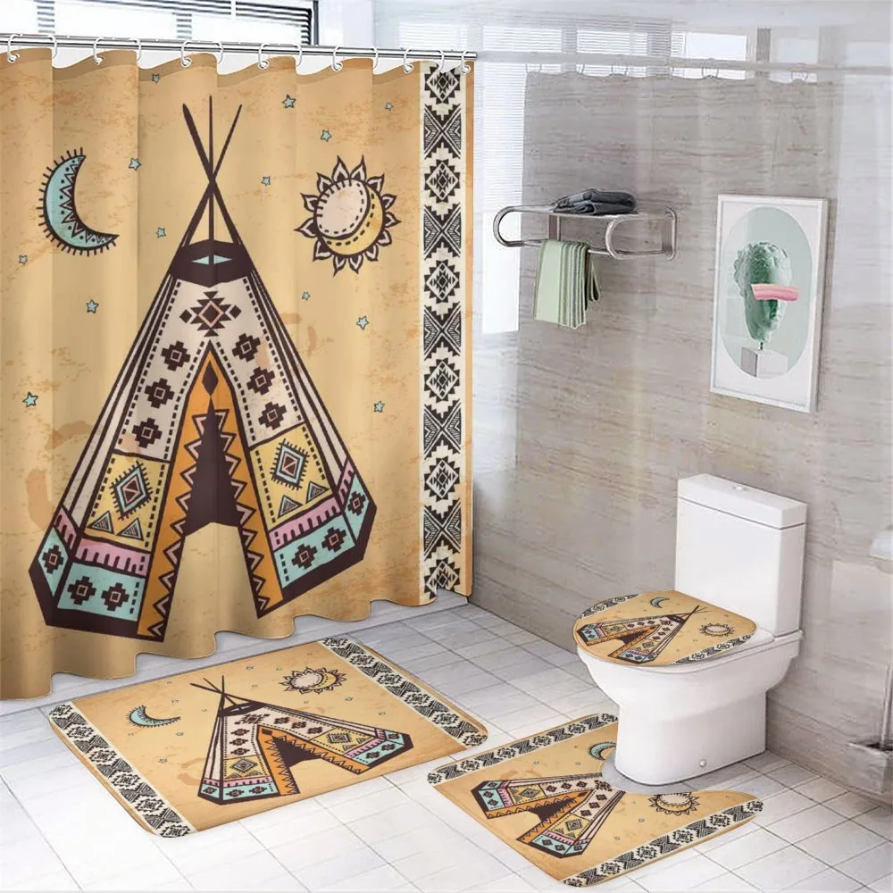 Native Bohemian Signs — 4-Piece Bathroom Set preview