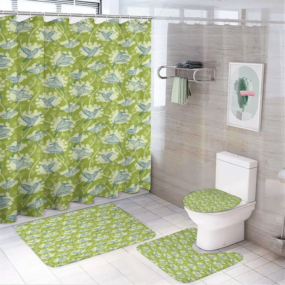 Garden Hummingbird — 4-Piece Bathroom Set preview