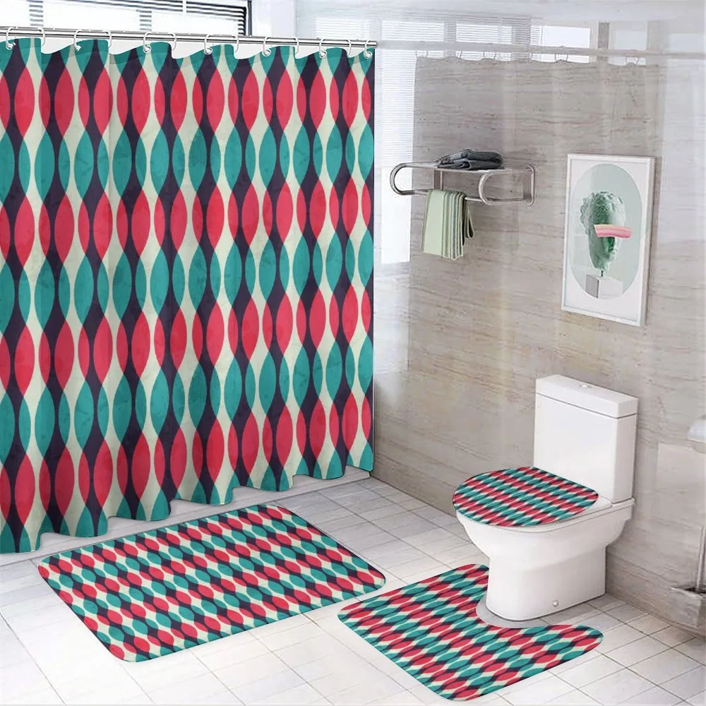 Grunge Curves — 4-Piece Bathroom Set preview