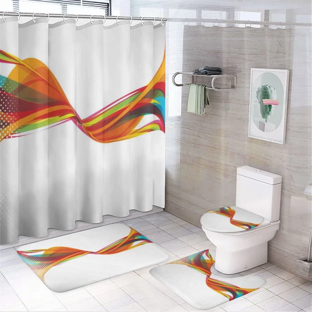 Pixel Details Rainbow — 4-Piece Bathroom Set preview