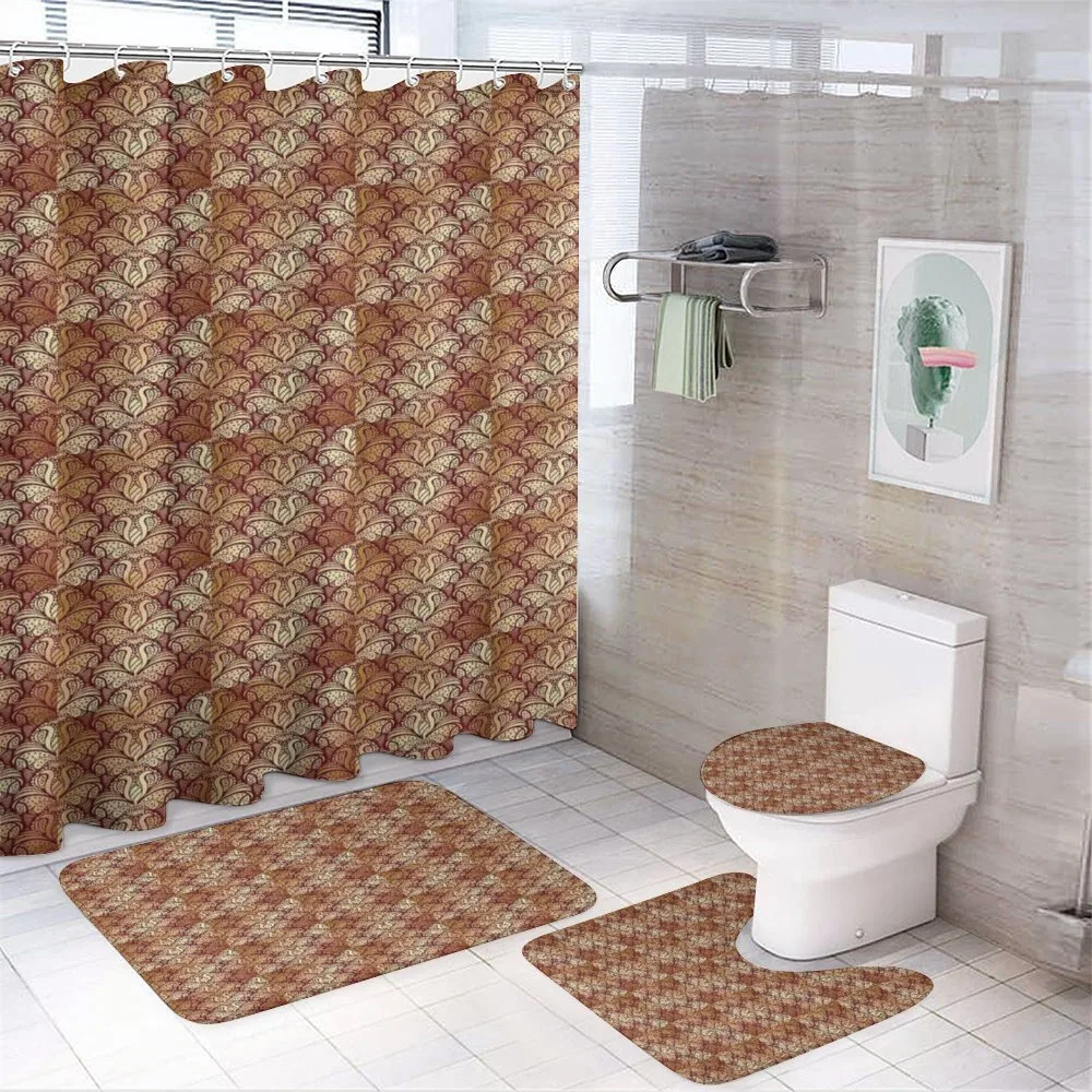 Curvy Leaves — 4-Piece Bathroom Set preview