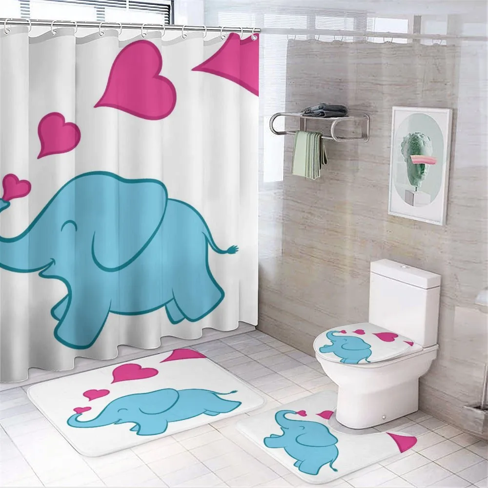 Vibrant Elephant — 4-Piece Bathroom Set preview