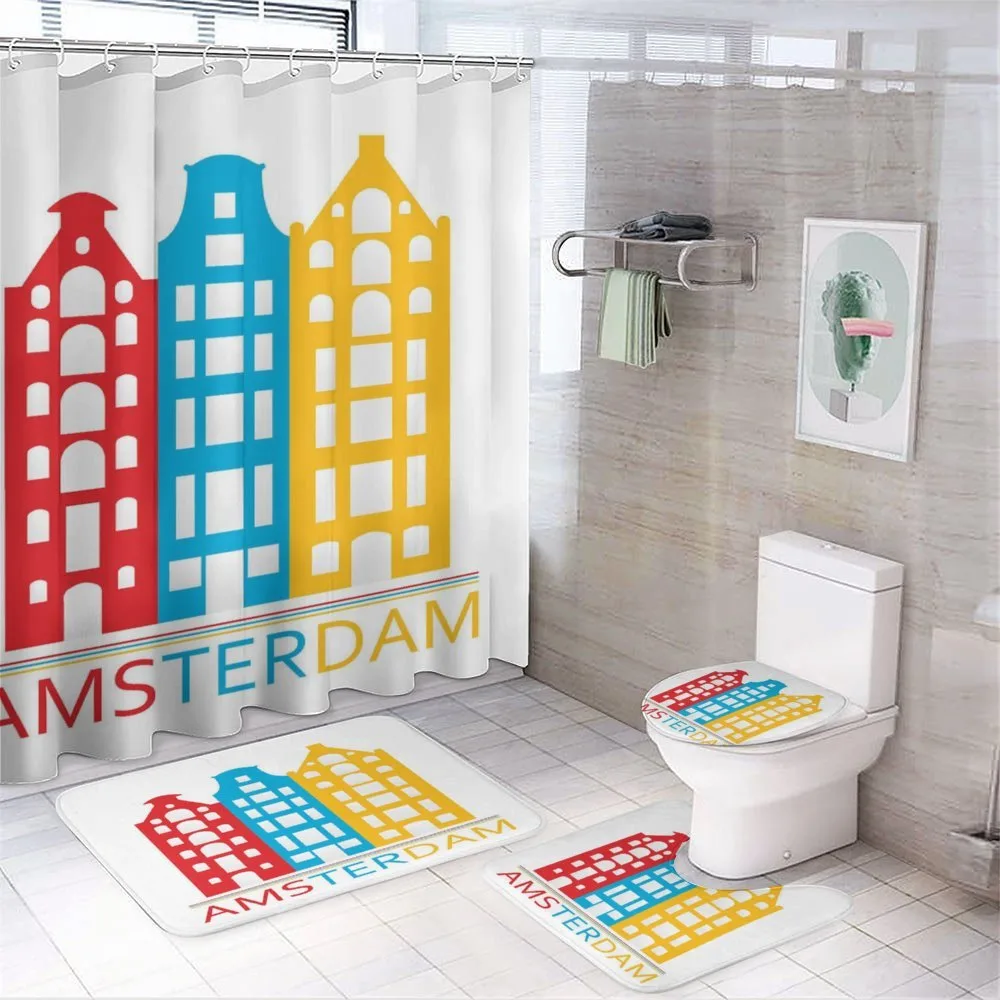 Amsterdam Wording Houses — 4-Piece Bathroom Set preview
