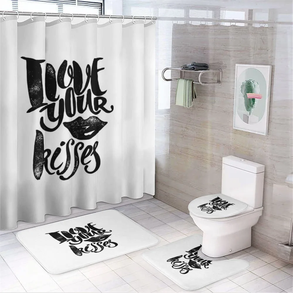 I Love Your Kisses — 4-Piece Bathroom Set preview
