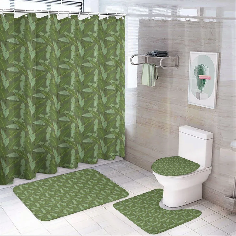 Overlapping Trees — 4-Piece Bathroom Set preview