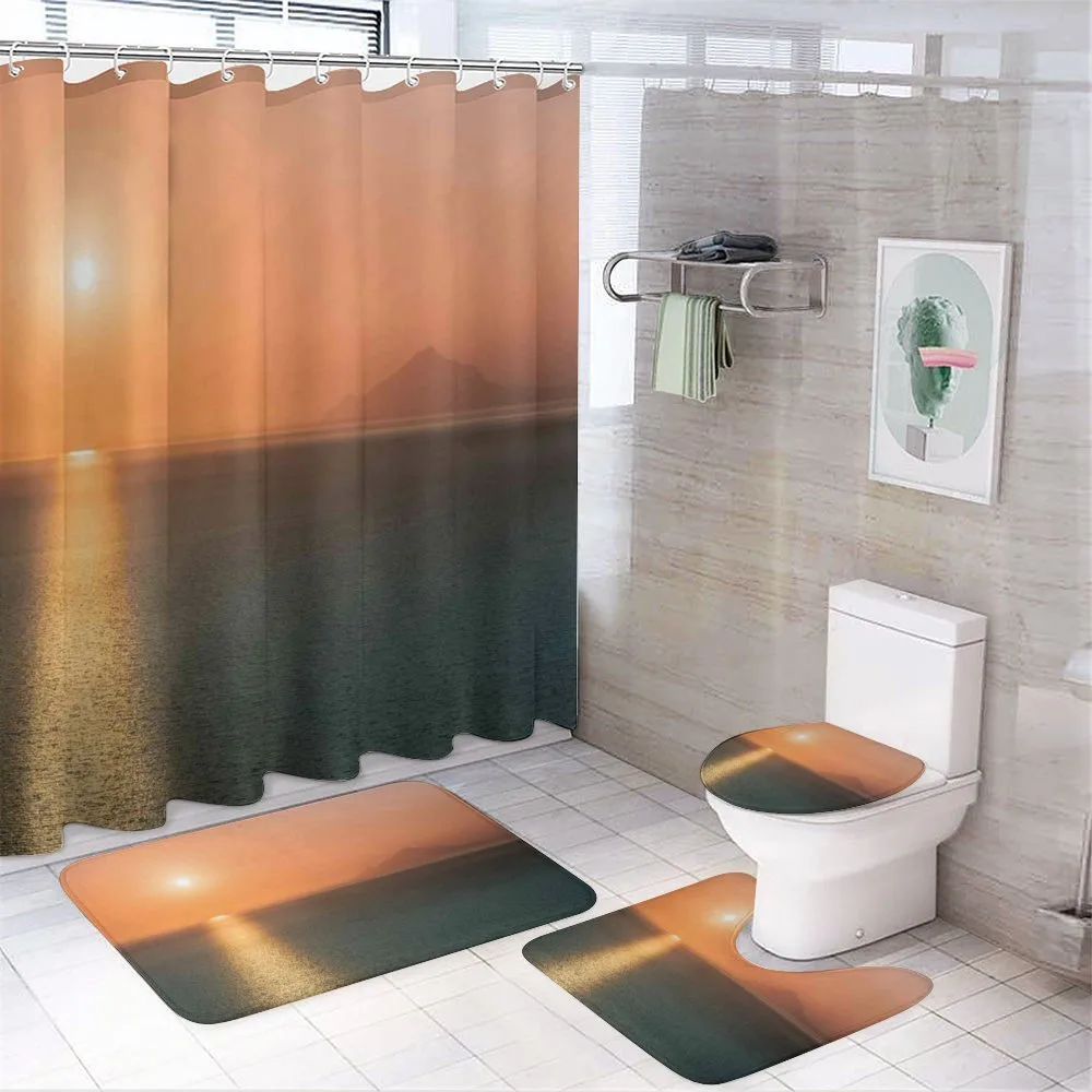 Sunrise over Ocean — 4-Piece Bathroom Set preview