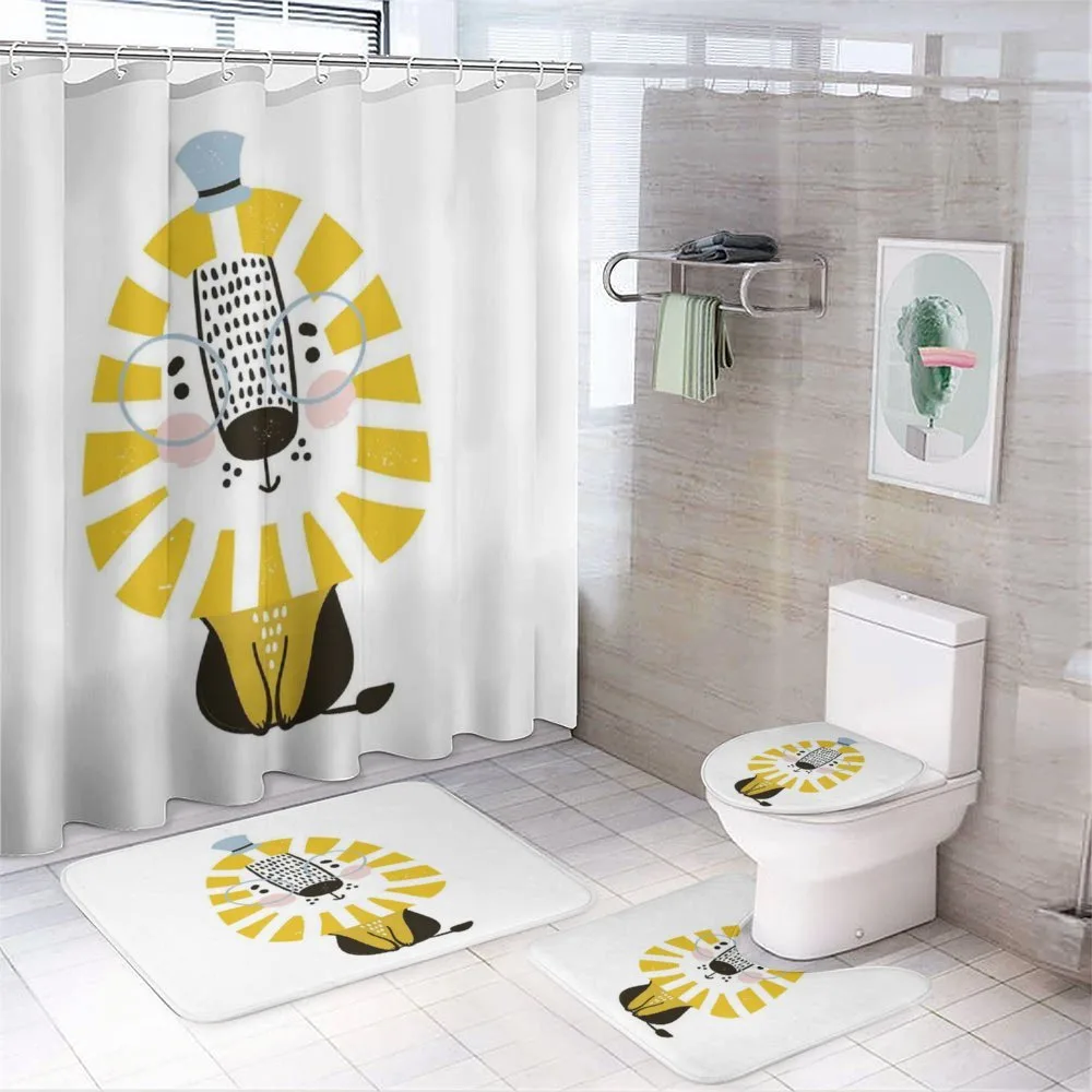 Cartoon Jungle Animal — 4-Piece Bathroom Set preview