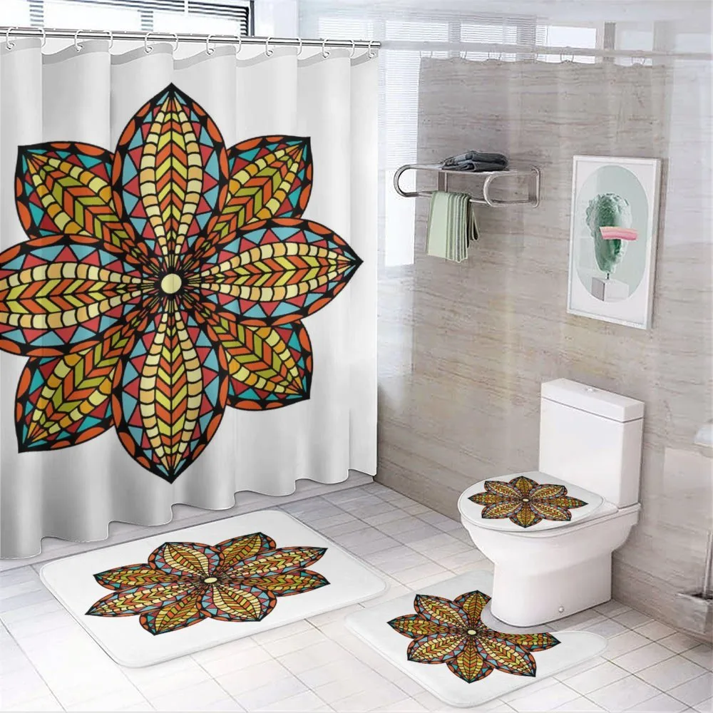 Colorful Floral — 4-Piece Bathroom Set preview