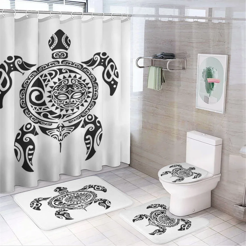 Hawaiian Maori Animal — 4-Piece Bathroom Set preview