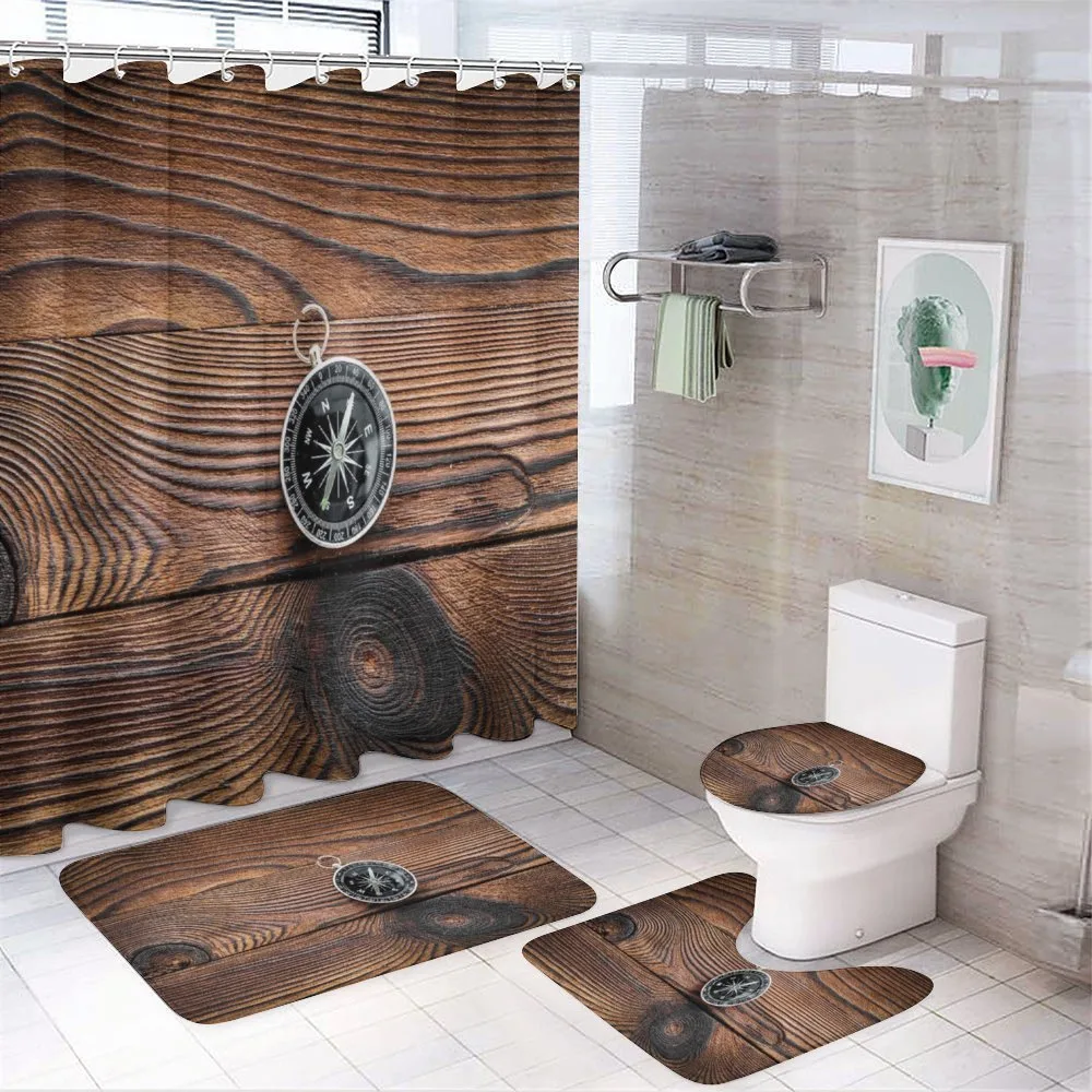 Navigator Tool on Wooden — 4-Piece Bathroom Set preview