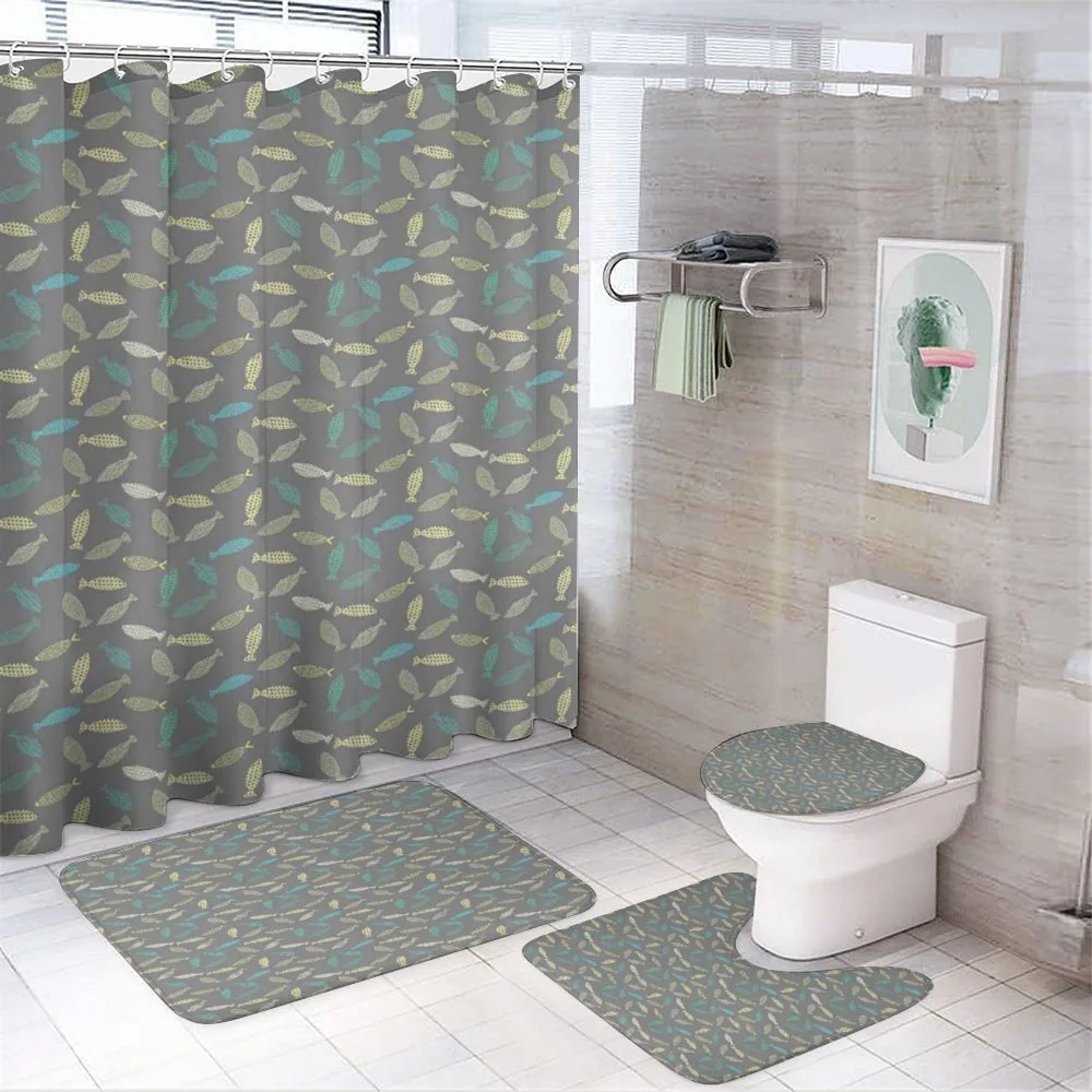Abstract Fish — 4-Piece Bathroom Set preview