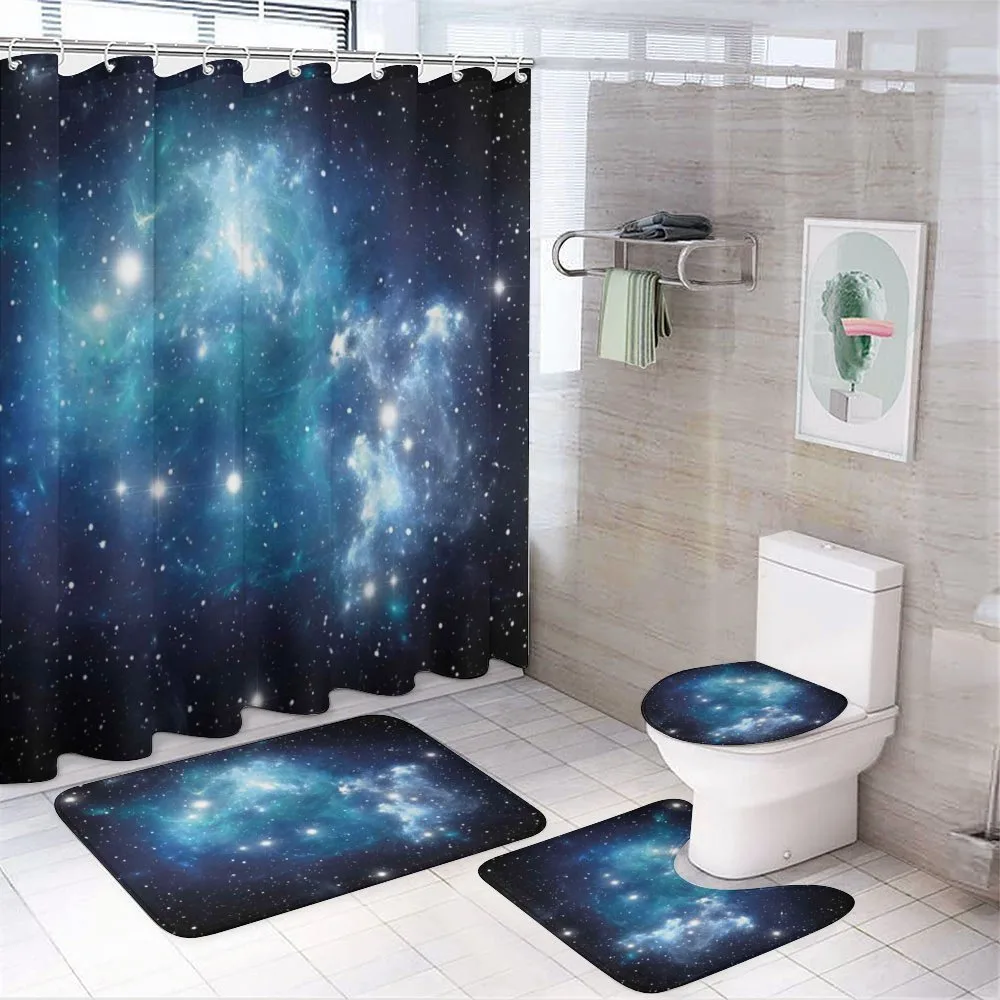 Mystical Supernova Stars — 4-Piece Bathroom Set preview