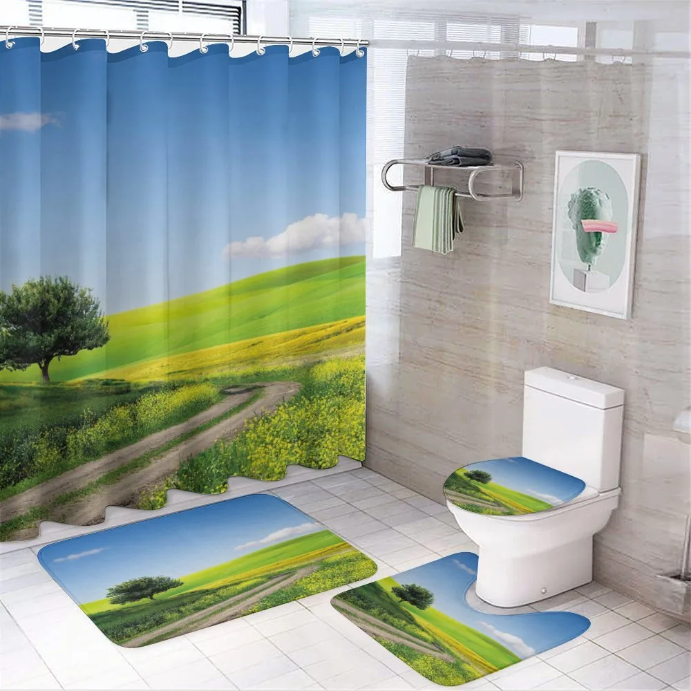 Rural Country Scenery — 4-Piece Bathroom Set preview