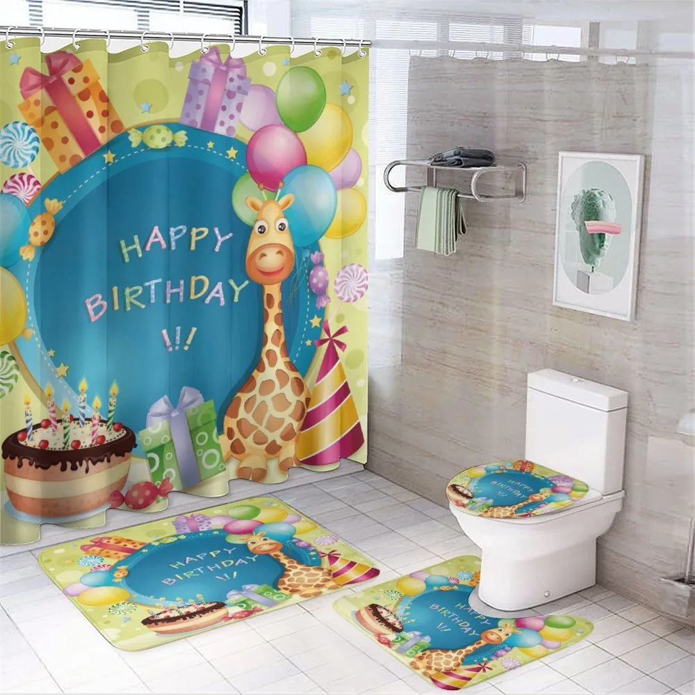 Blue Color Backdrop — 4-Piece Bathroom Set preview
