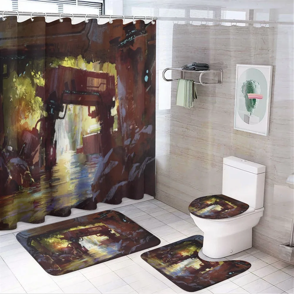 Machine Forest — 4-Piece Bathroom Set preview