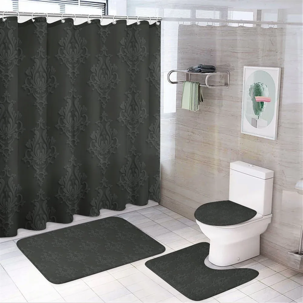 Antique Damask 3D — 4-Piece Bathroom Set preview