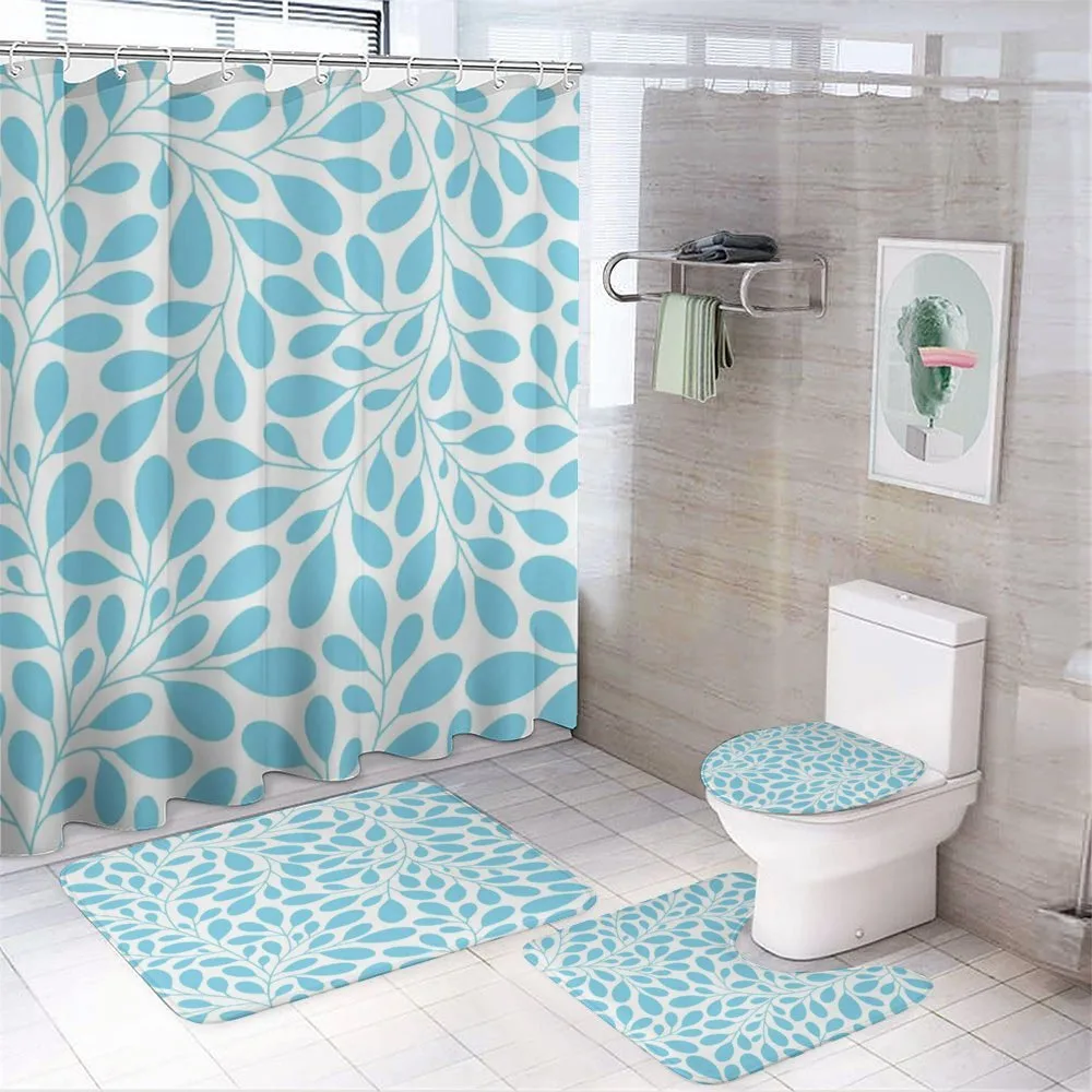 Lush Foliage Pattern — 4-Piece Bathroom Set preview