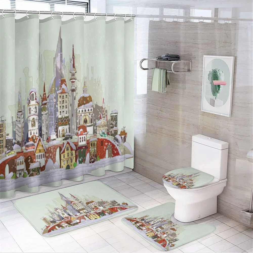 Xmas City Holiday — 4-Piece Bathroom Set preview