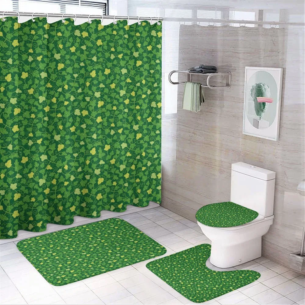 Cartoon Ivy Plants — 4-Piece Bathroom Set preview