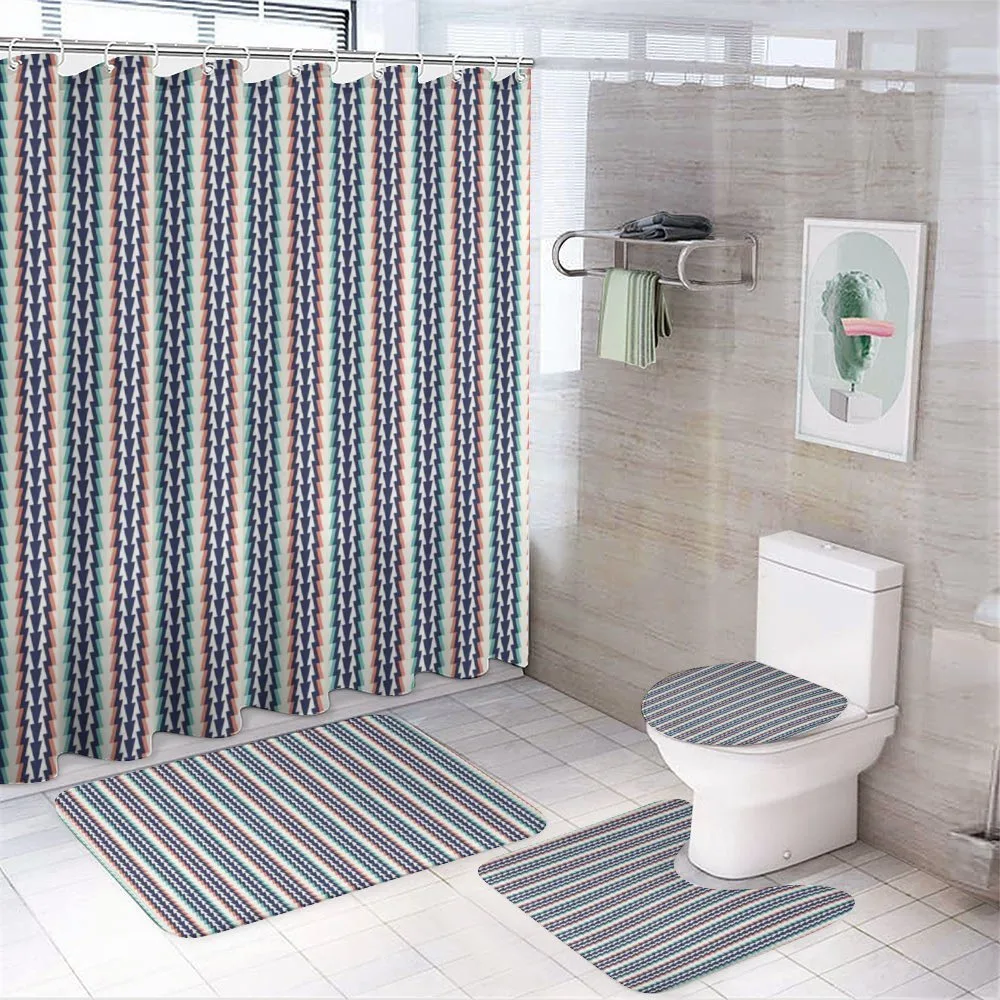 Geometric Sharp Modern — 4-Piece Bathroom Set preview