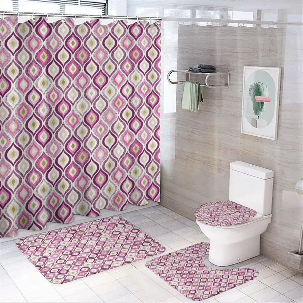 Doodle Style Leaf — 4-Piece Bathroom Set preview