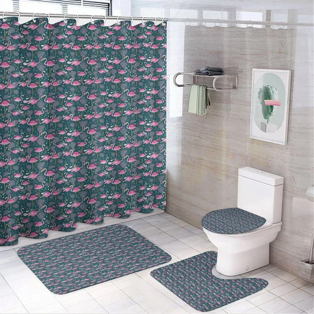 Exotic Bird Pattern — 4-Piece Bathroom Set preview