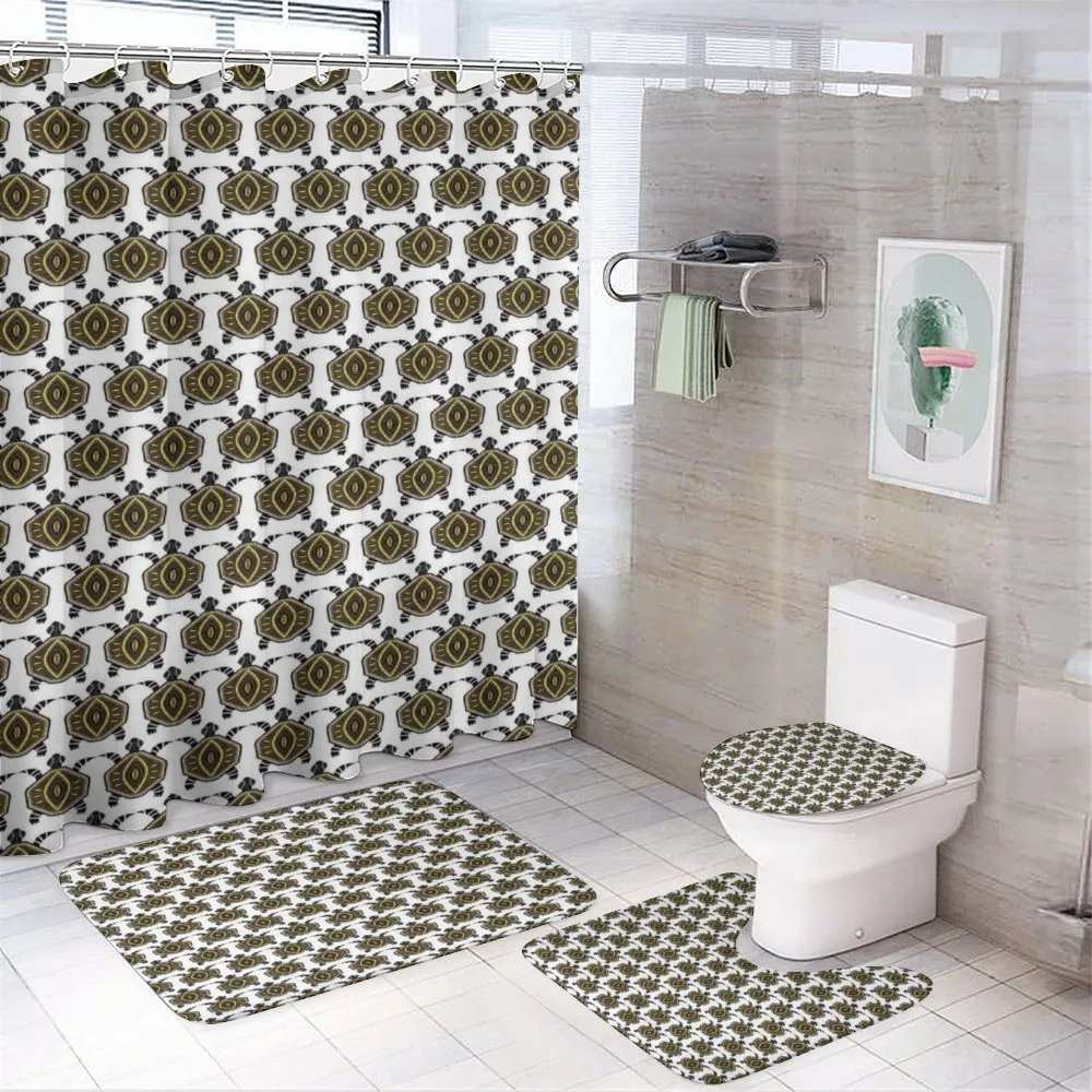 Indigenous Animal Design — 4-Piece Bathroom Set preview