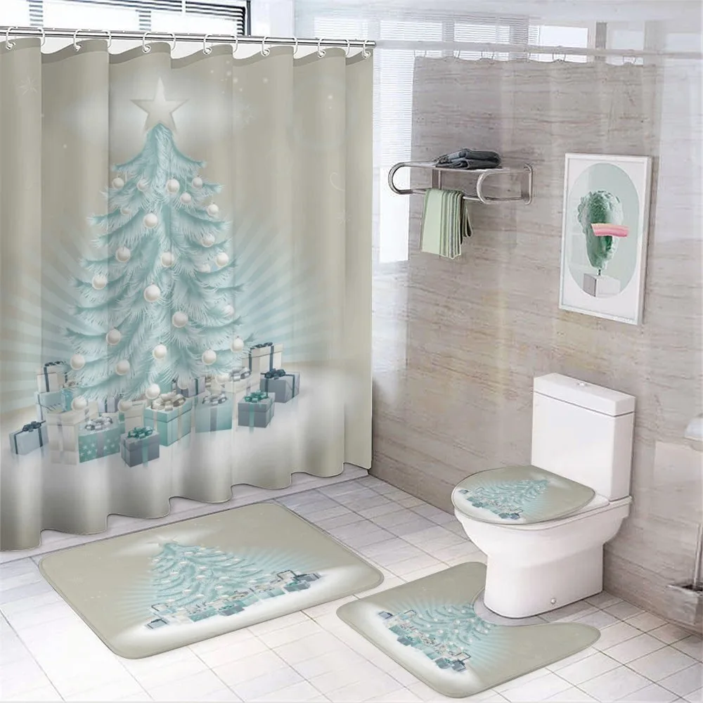 Xmas Tree Presents — 4-Piece Bathroom Set preview