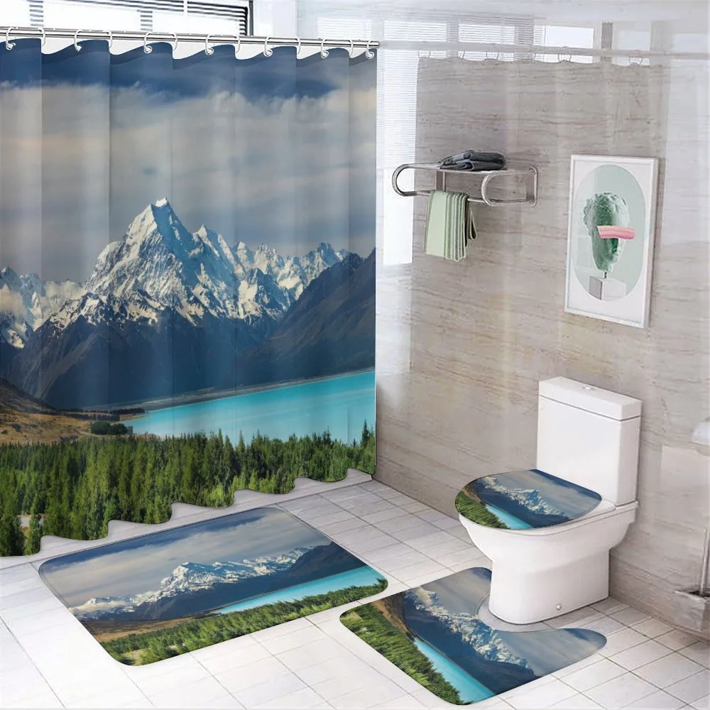 Mount Cook Pukaki Lake — 4-Piece Bathroom Set preview