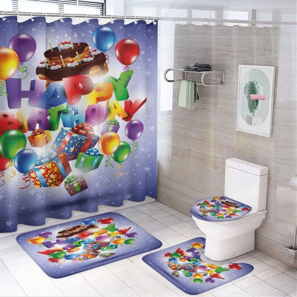 Birthday Presents Cake — 4-Piece Bathroom Set preview