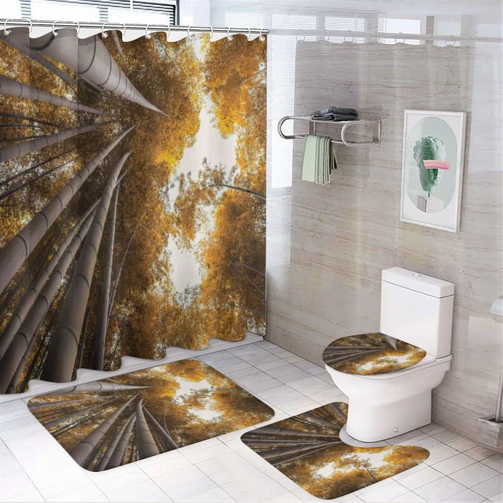Fall Landscape Bamboo — 4-Piece Bathroom Set preview