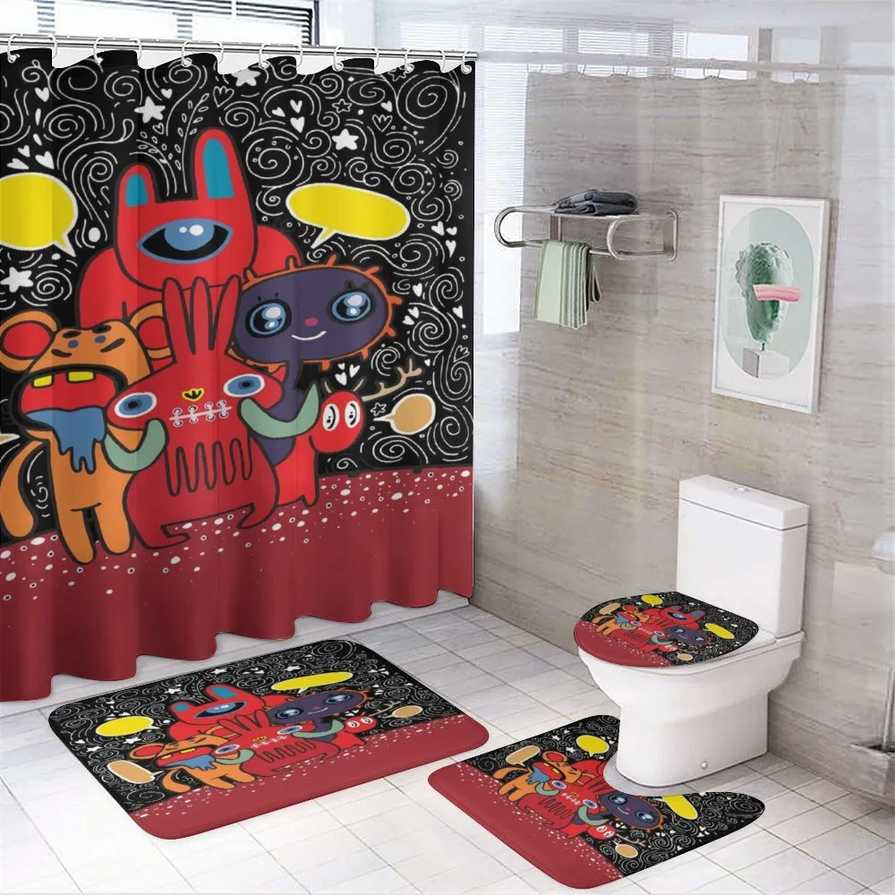 Monster Funny Characters — 4-Piece Bathroom Set preview