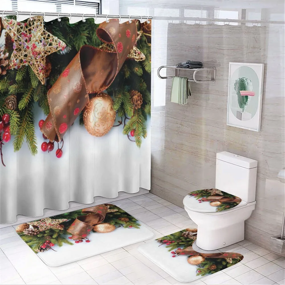 Pine Cones Garland — 4-Piece Bathroom Set preview