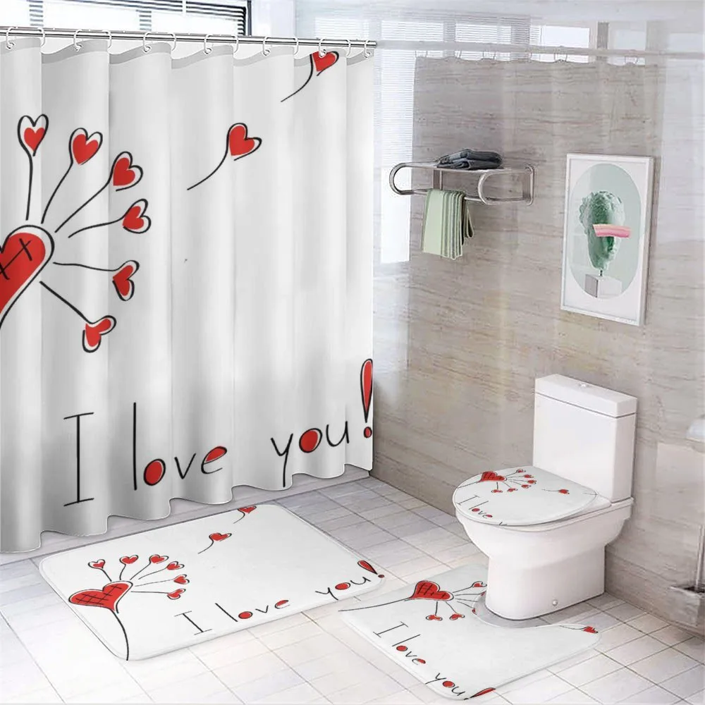 Dandelion with Hearts — 4-Piece Bathroom Set preview