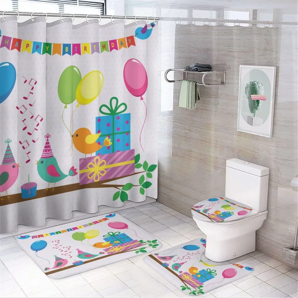 Song Birds Cones — 4-Piece Bathroom Set preview