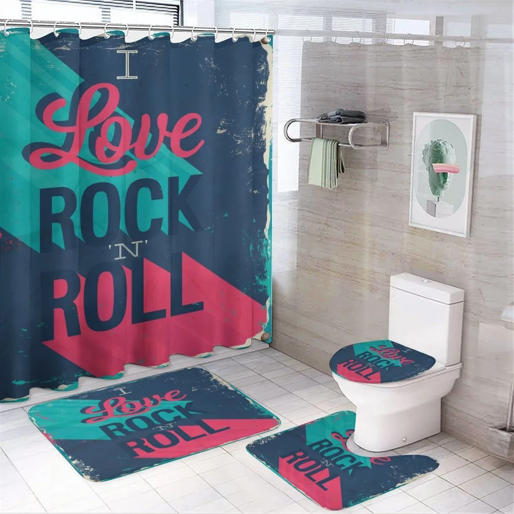 I Love Rock 'n' Roll — 4-Piece Bathroom Set preview