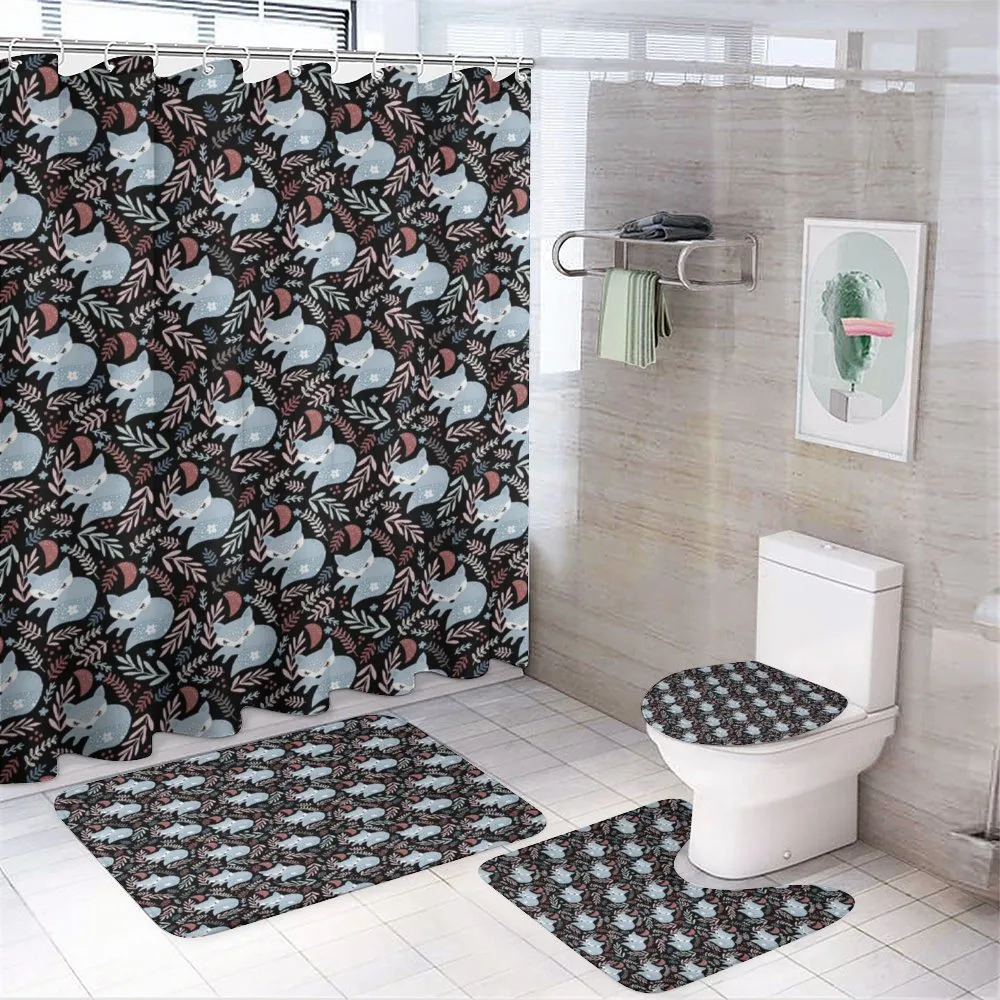 Sleeping Animal and Branches — 4-Piece Bathroom Set preview